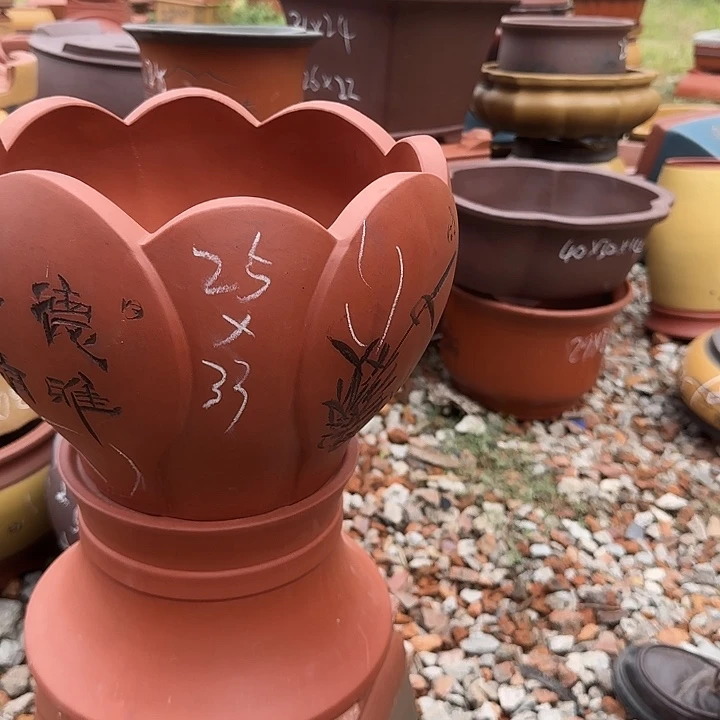 紫砂花盆紫砂花盆瑕疵