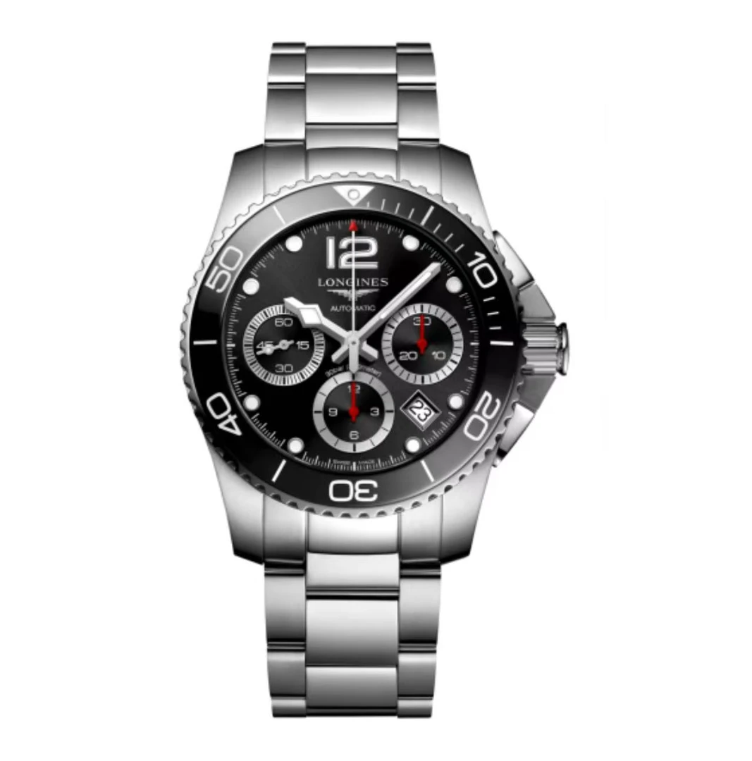 99新 Longines/浪琴 尖货男表/浪琴三眼熊猫盘康卡斯/783/41表径