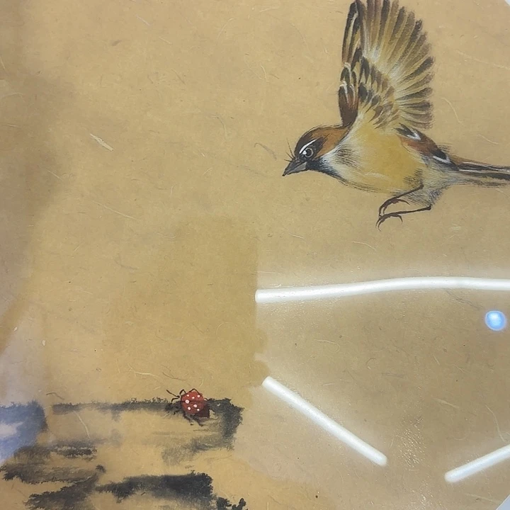 国画原****间听兰老师花鸟