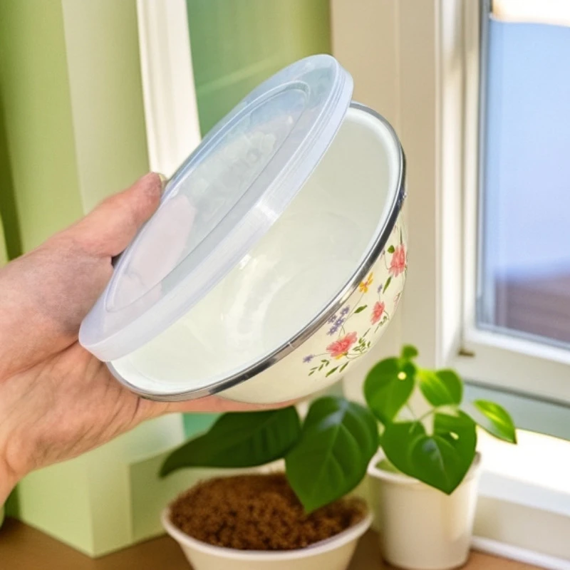 【直径22cm汤盆】搪瓷盆搪瓷碗装汤碗家用菜盆老式厨房