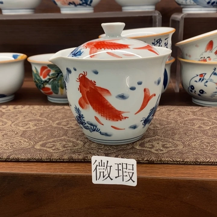 釉下老陶泥手工绘制