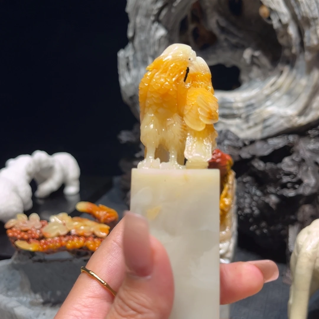 金***集寿山石寿山石雕刻精美精致