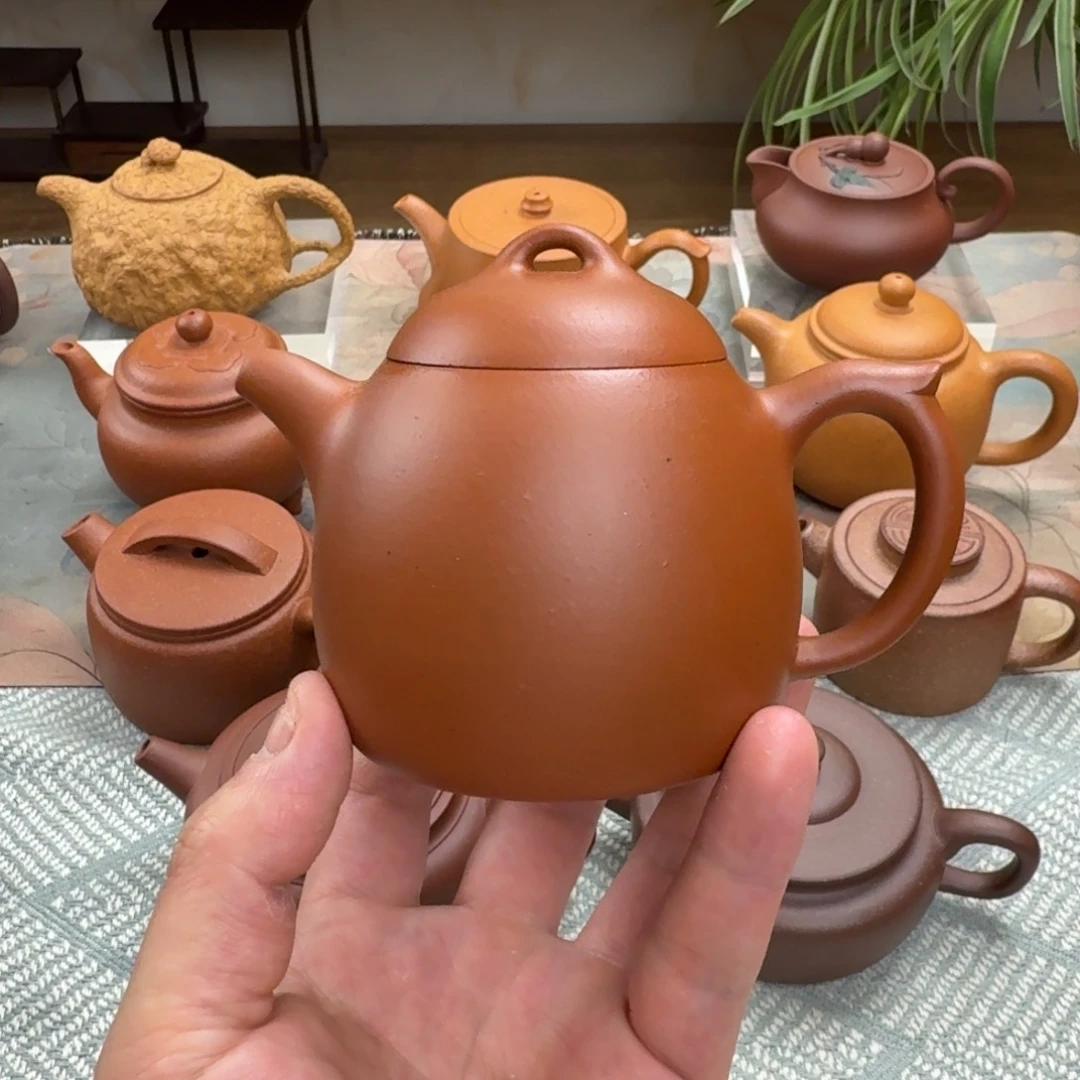 茶壶紫砂微瑕 秦权 小红泥 210cc