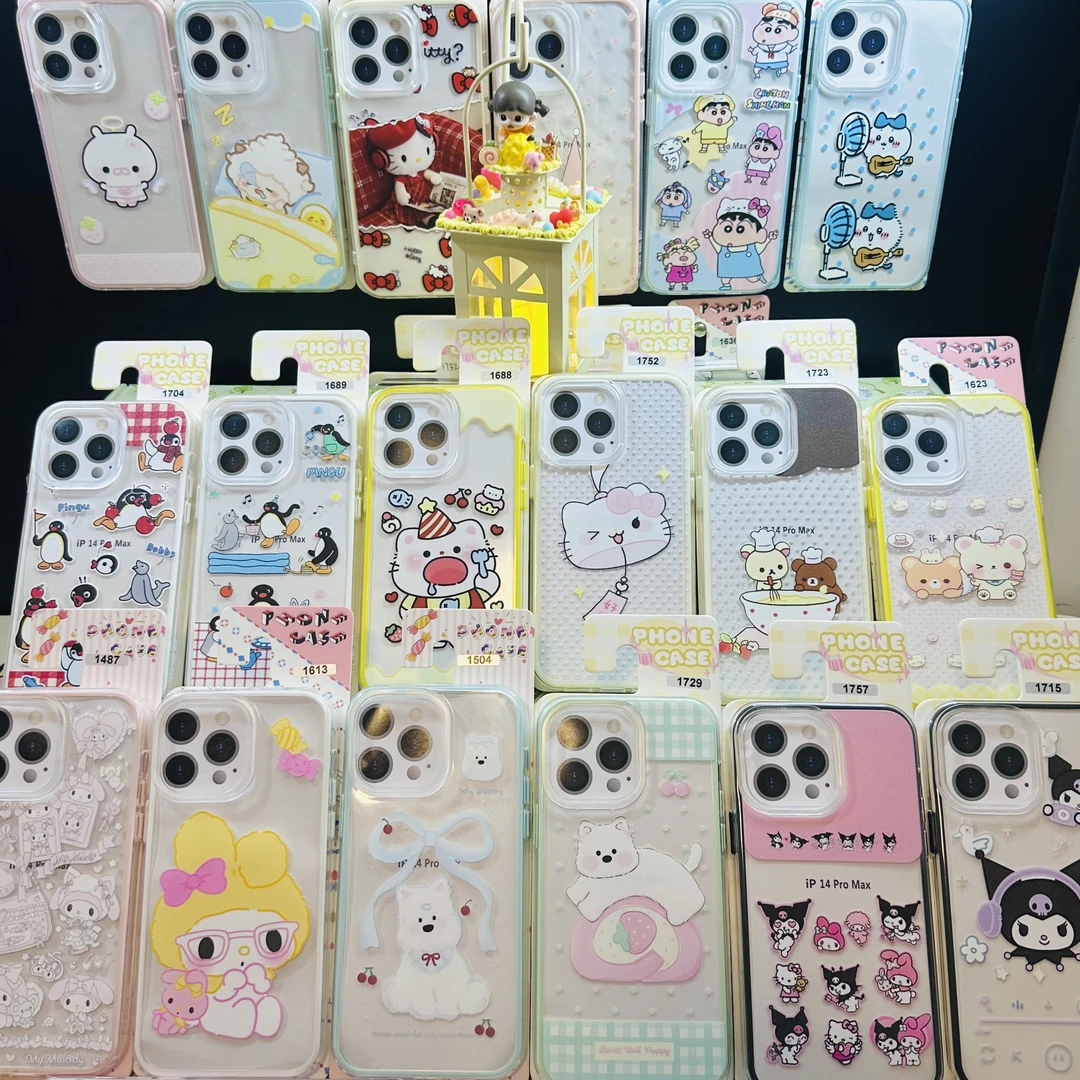 【拍一选二.炫彩二合一】适用于苹果炫彩二合一防摔透明卡通手机壳