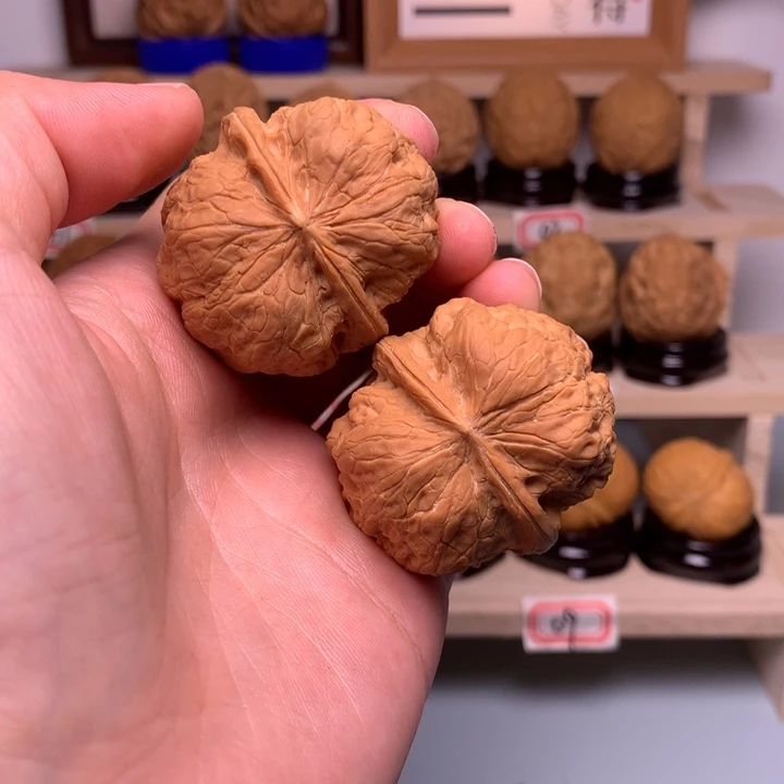 文玩核桃把件55玉陀螺39尺