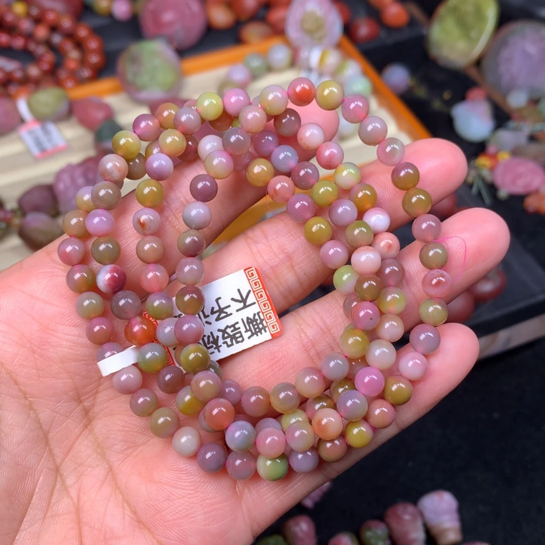 玛瑙/玉髓未镶嵌手链5+