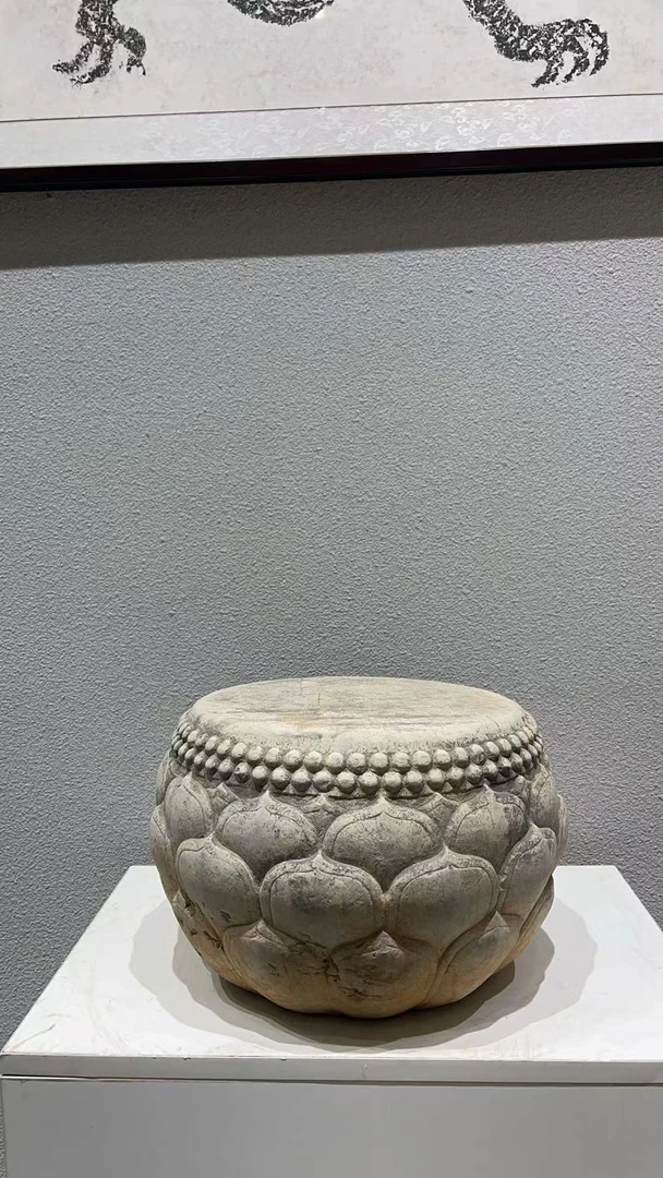 莲花石鼓•青石材质