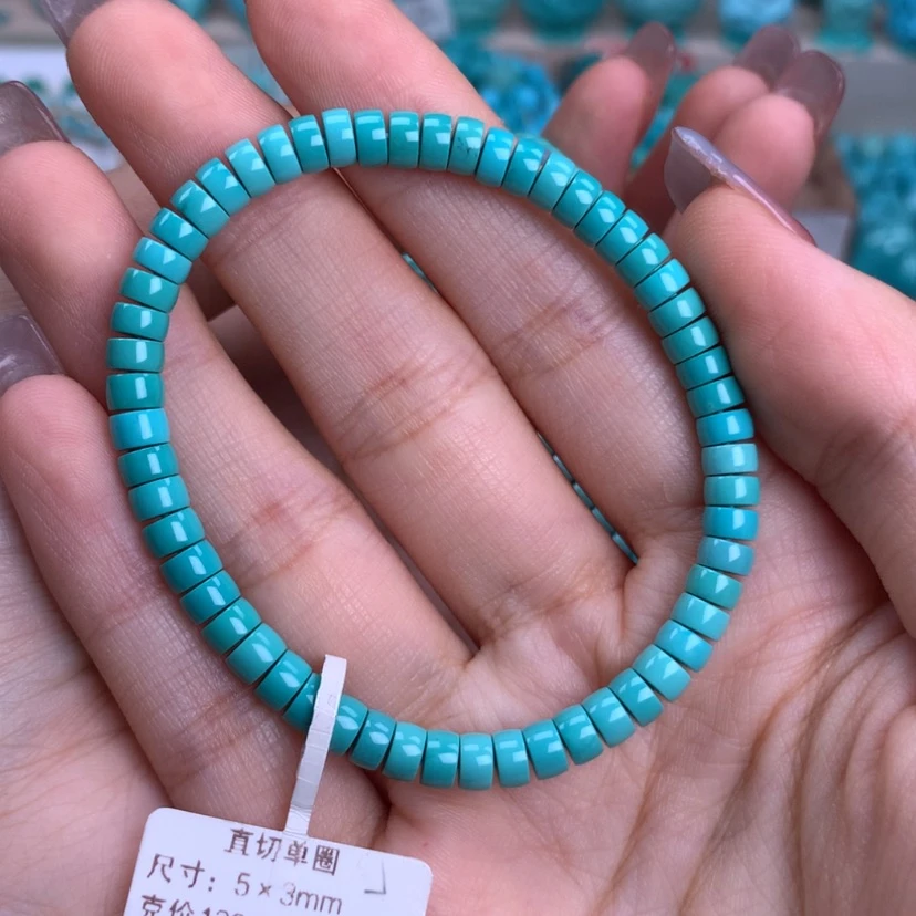 【闪购商品】绿松石未镶嵌直切手串5