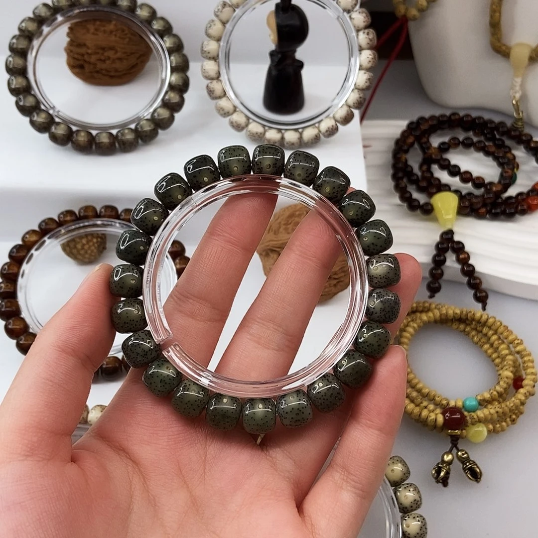 彼***岸手串星月菩提卡10祖母绿小细星m65