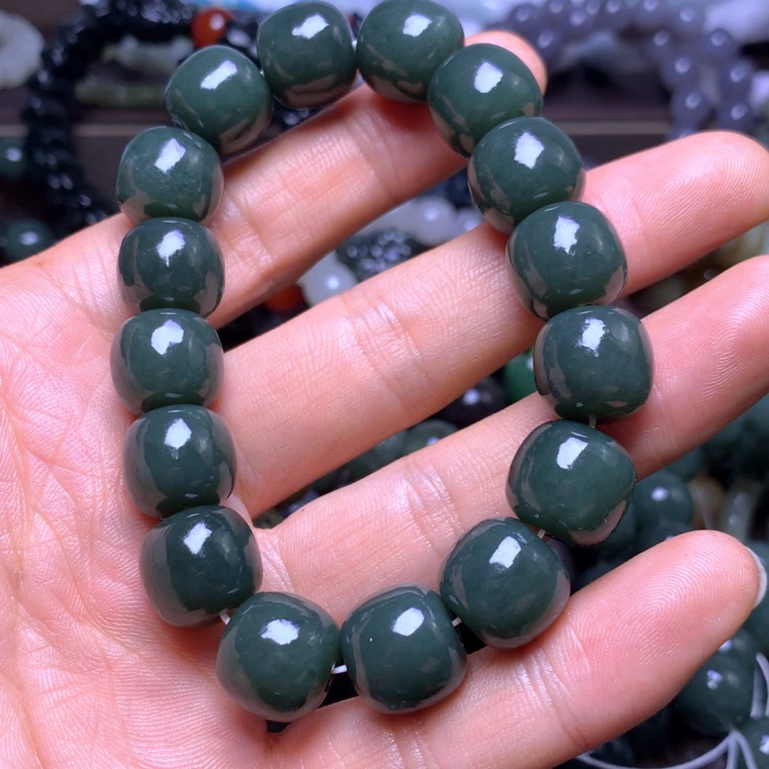 和田玉未镶嵌手串14