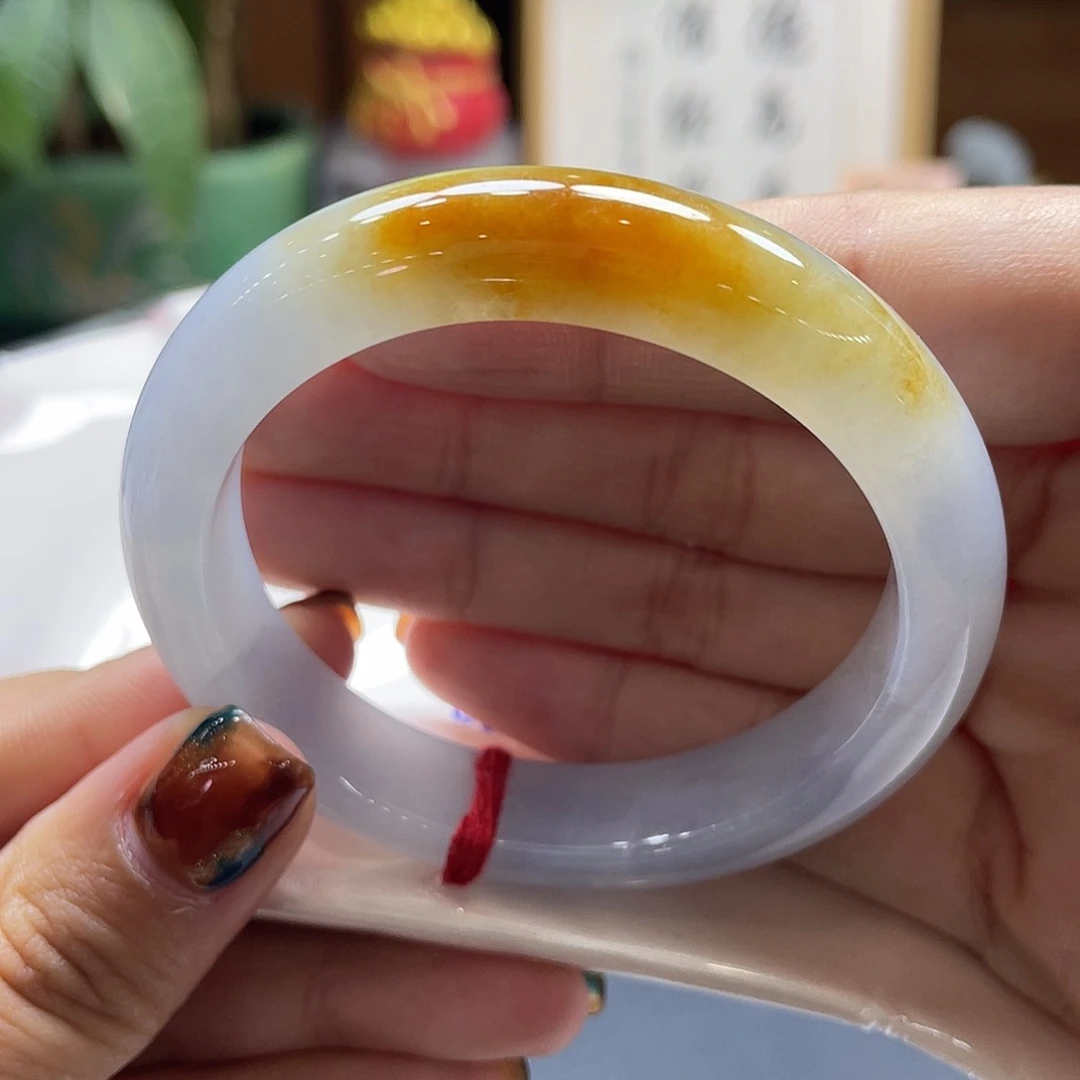 翡翠未镶嵌手镯10号