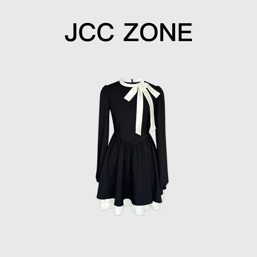 【清清】金川川 缪斯晚宴 法式复古气质千金时尚设计高级感连衣裙