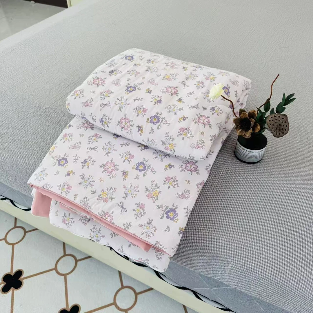 【浪漫花园冰沙被】可机洗婴幼儿舒适透气盖毯凉感薄款空调被夏凉被