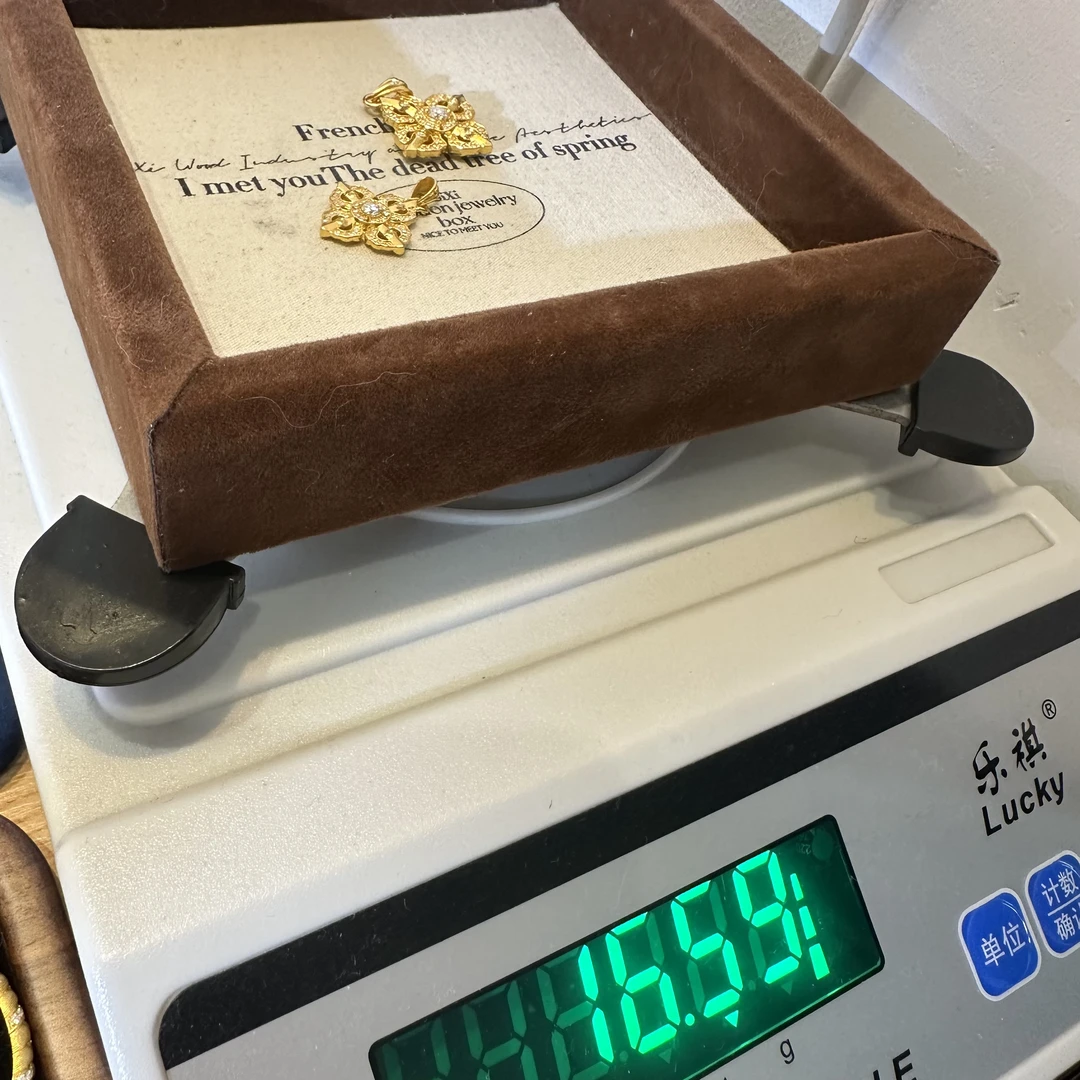 足金精品工艺吊坠