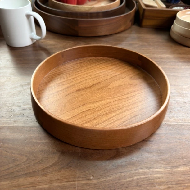 25北美红樱桃榫卯圆盘