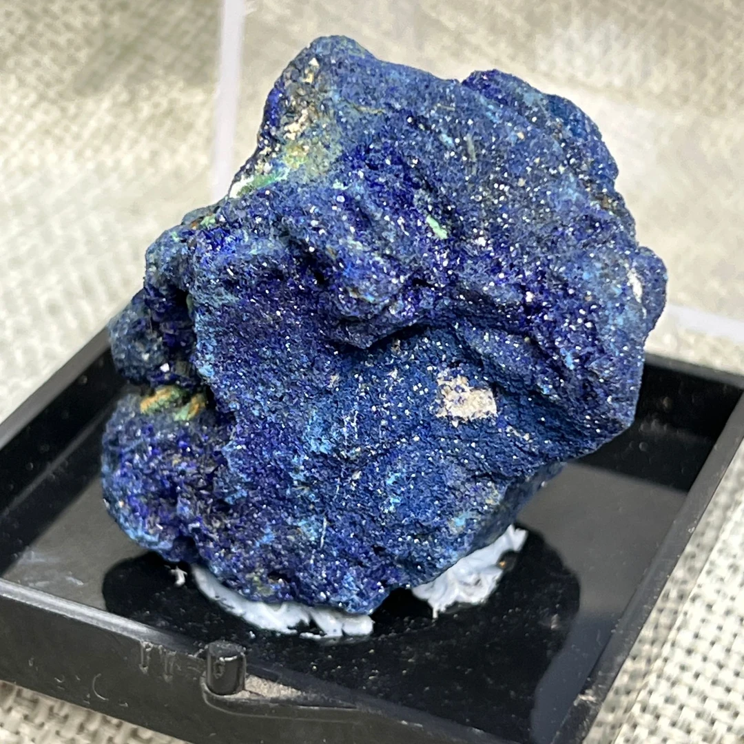 天然蓝铜矿标本摆件黄石老城特色湖北大冶特产独特观赏矿物晶体