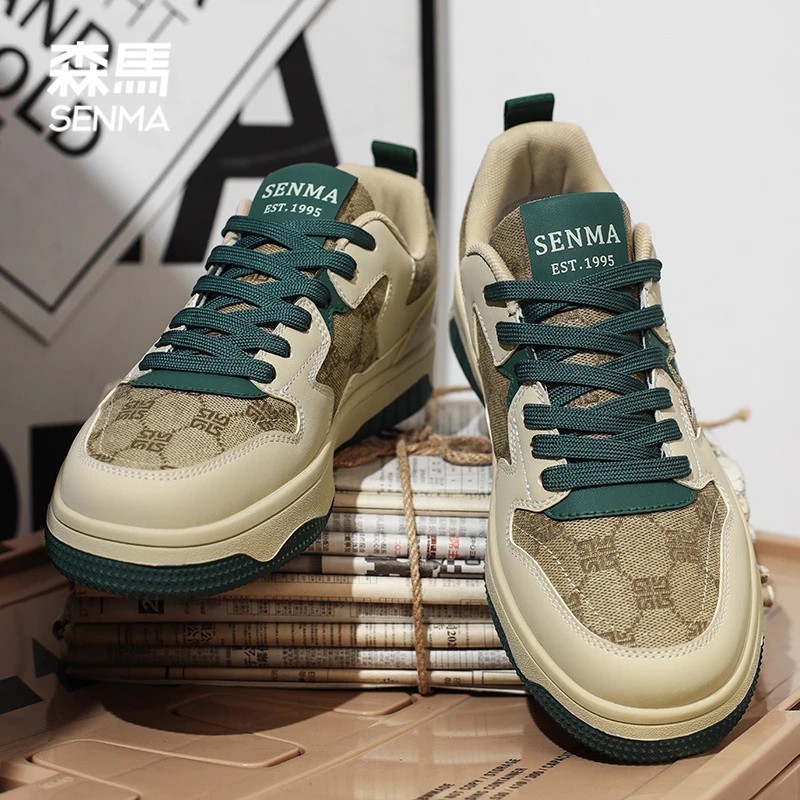 森马男鞋夏季2025新款爆款百搭时尚休闲潮鞋男士厚底高档轻奢板鞋