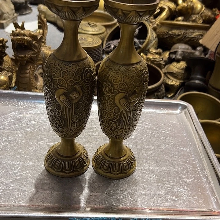 随*微瑕疵黄铜摆件工艺品