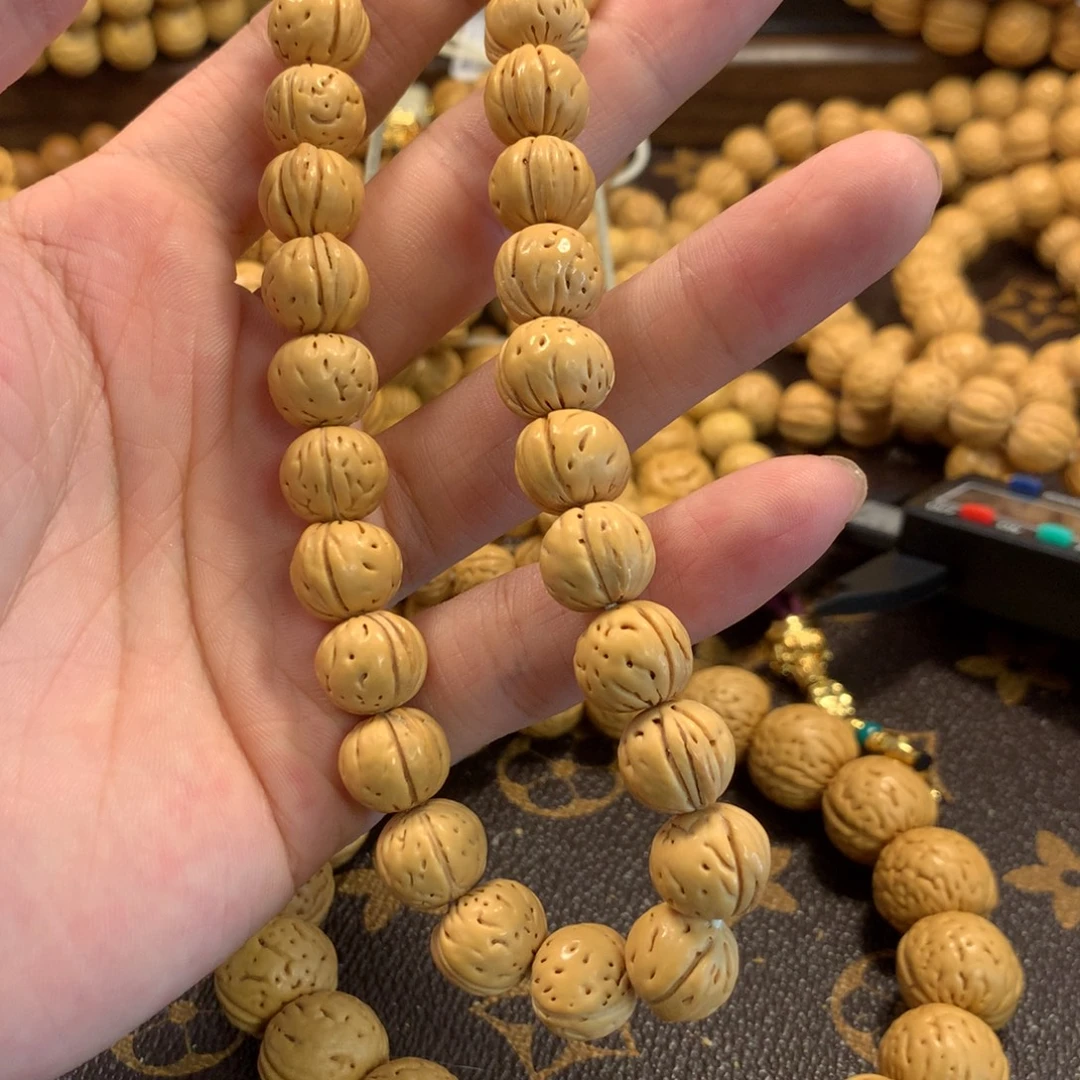 林***e手串/手链核桃精品桃核金豆手持