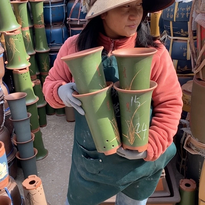 紫砂花盆紫砂花盆