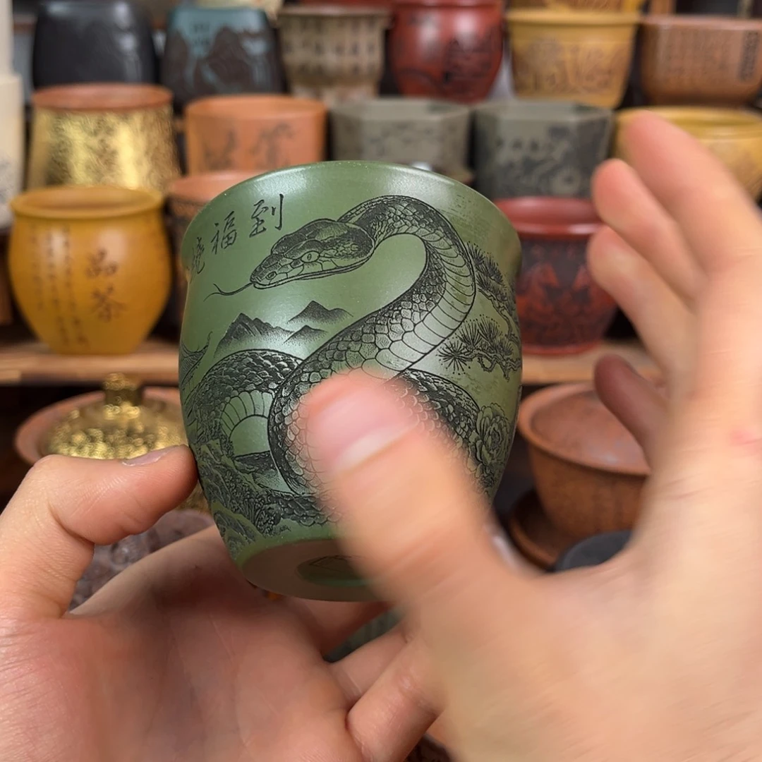 茶杯紫砂宜兴原矿紫砂杯茶具