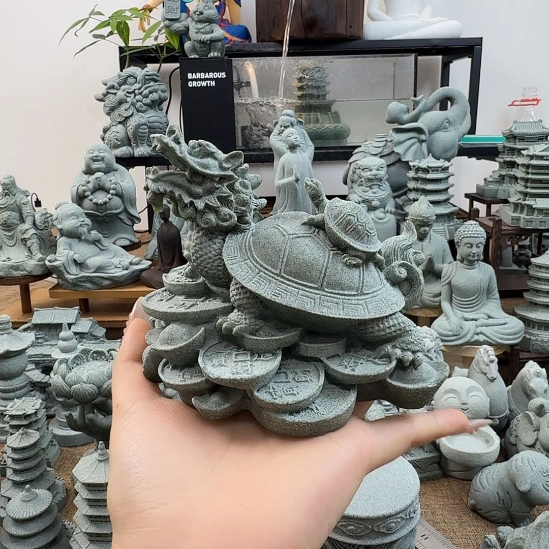 石材青砂石金钱龟