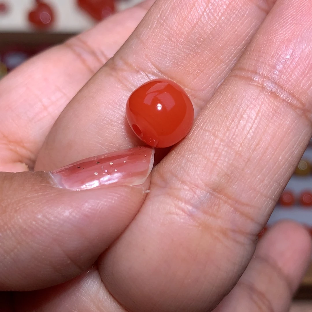 南红玛瑙老型10.×9未镶嵌Q***s微纹