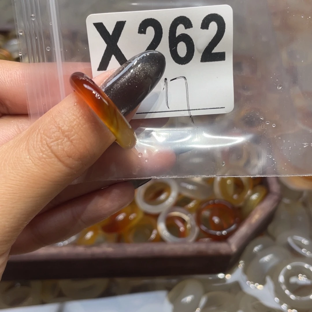 玛瑙/玉髓未镶嵌戒指262