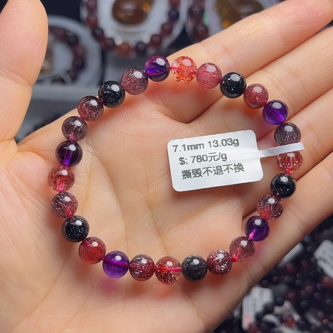 水晶未镶嵌手链天然水晶