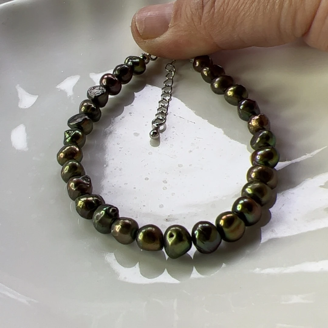 合金手绳淡水珍珠