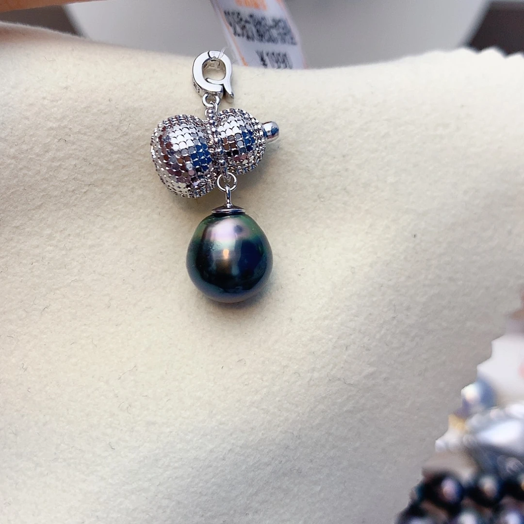 颈饰银S925镶嵌海水珍珠w40