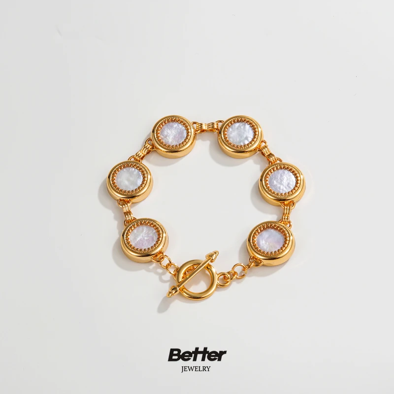 铜合金仿珍珠手链 TA217 Baroque太阳神女 【NANA】