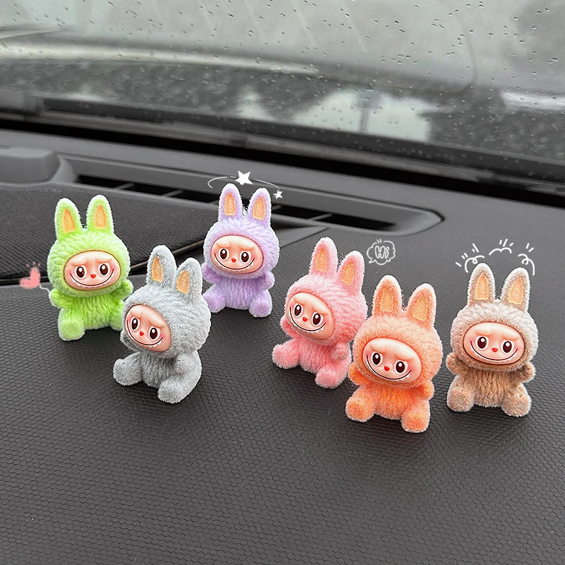 汽车内饰装饰品摆件车载中控台屏幕趴趴车内可爱公仔电动车小配饰