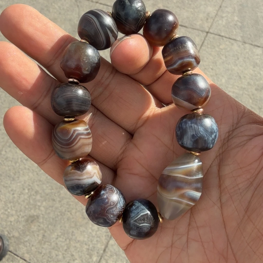 玛瑙/玉髓未镶嵌手链