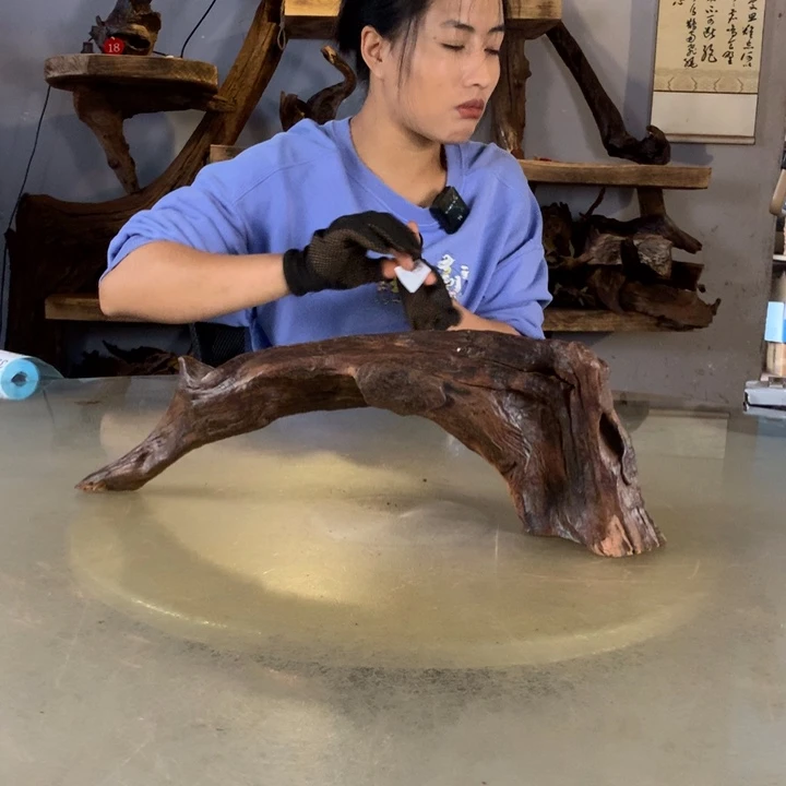 银***鱼天然的云南紫柚木会黄水