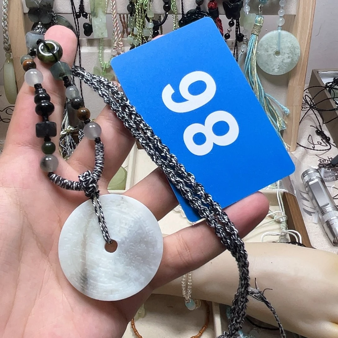 蛇纹石玉合金手链