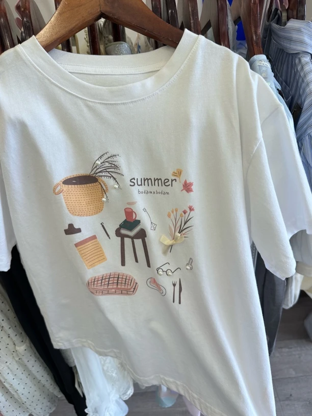 实体店小众品牌夏季短袖女款