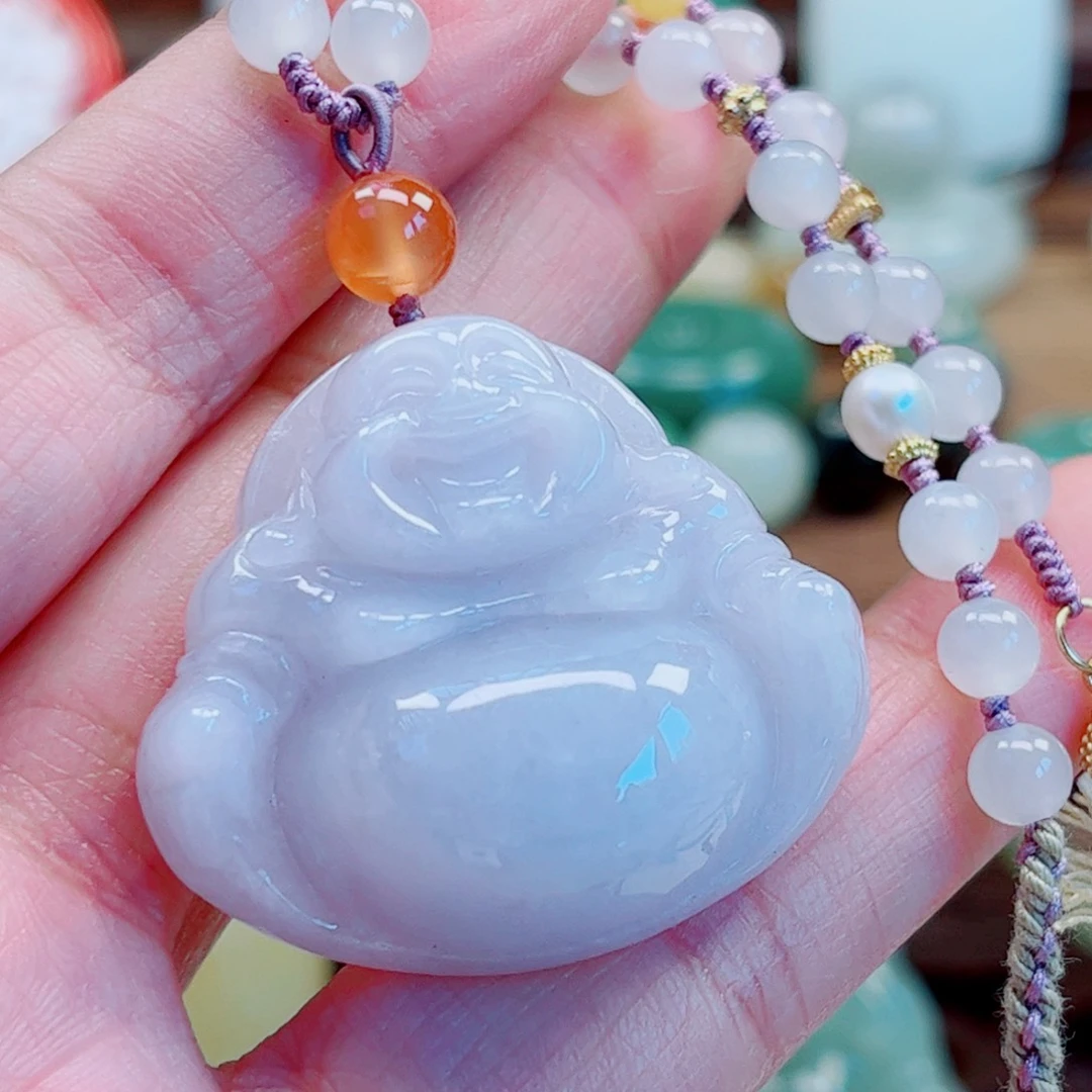 翡翠未镶嵌颈饰多样性发货一件