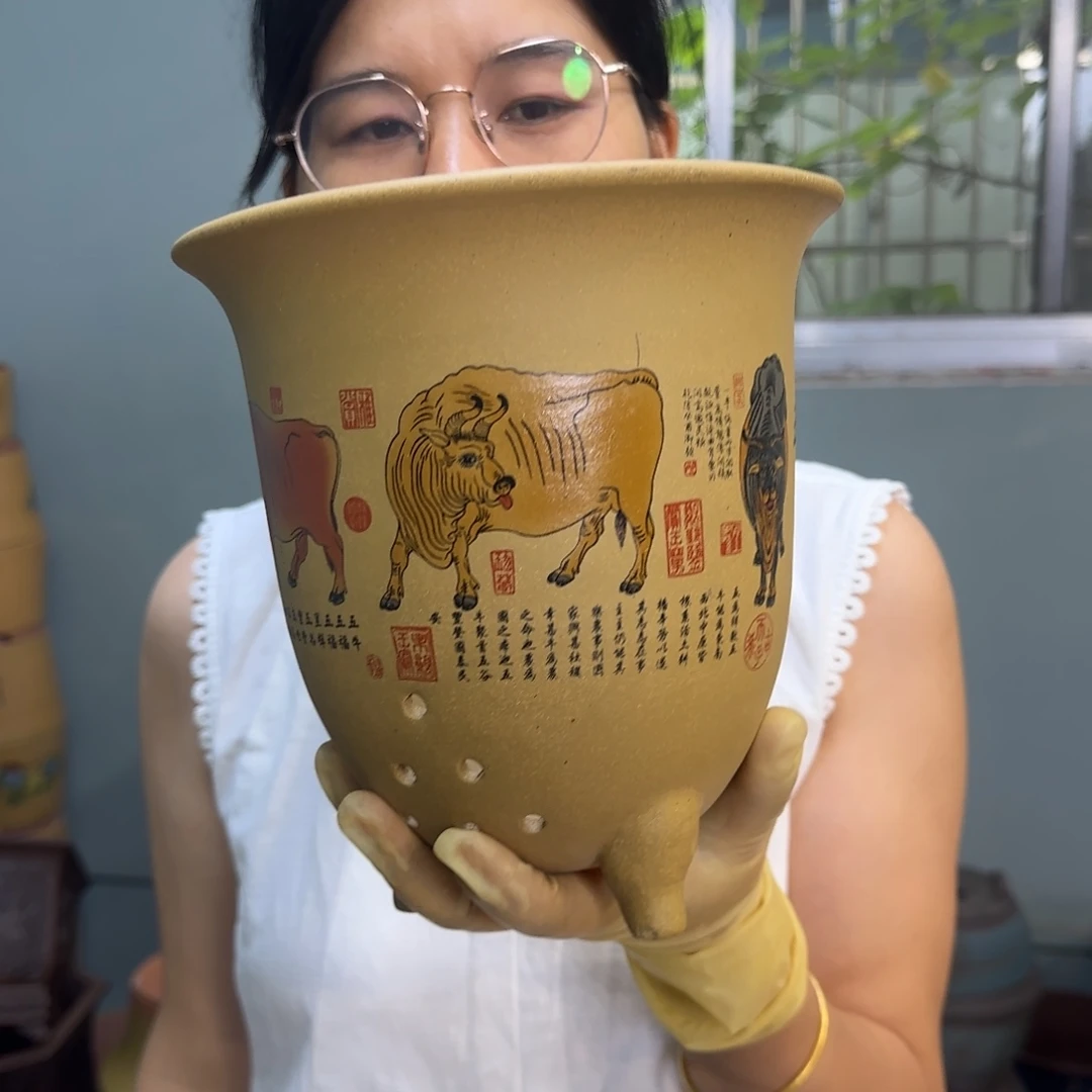 紫砂花盆紫砂口径18