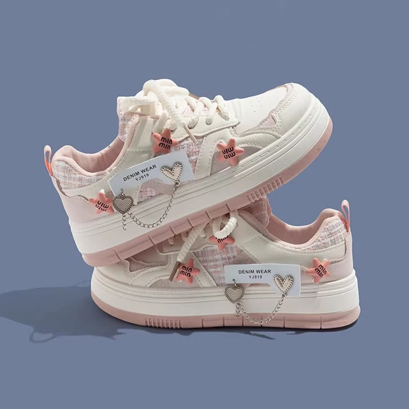 ABC 女童鞋板鞋2025春秋季新款中大童运动鞋小白鞋小学生女孩爆款