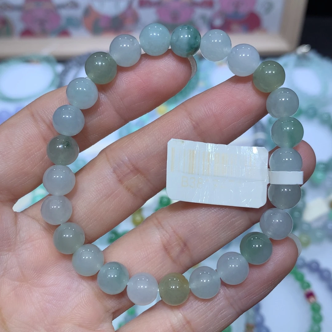 翡翠未镶嵌手链天然