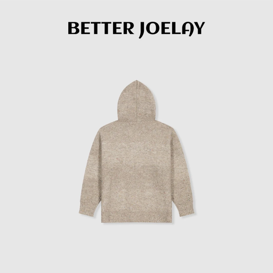 BETTER JOELAY-【彩色黄昏】时尚针织宽松开衫毛衣舒适洋气LL5500