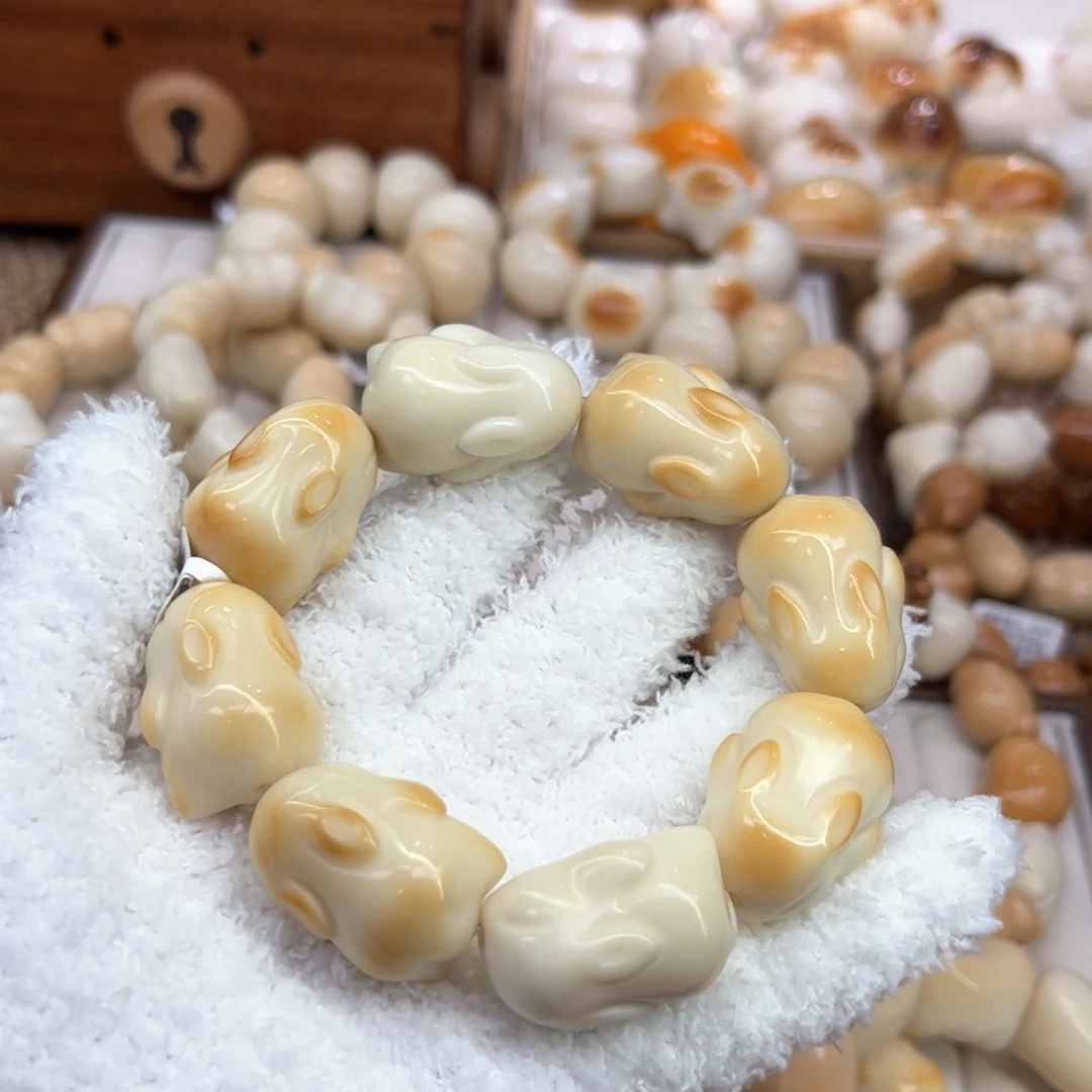 手串菩提根/象牙果50 象牙果原果炭烧趴趴兔
