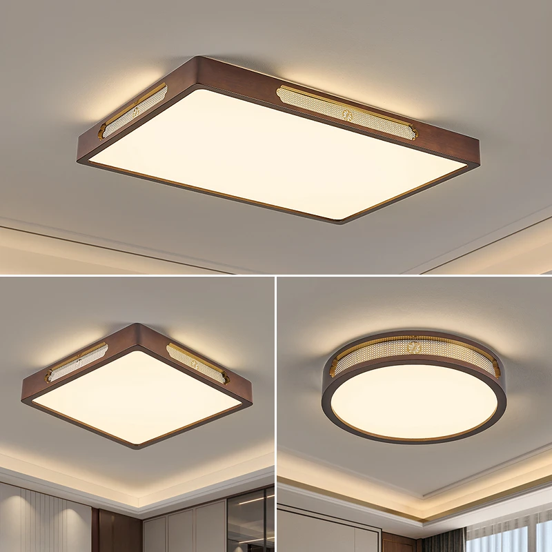 益菲新中式全铜实木客厅吸顶灯餐厅风扇灯卧室吸顶灯2025年新款