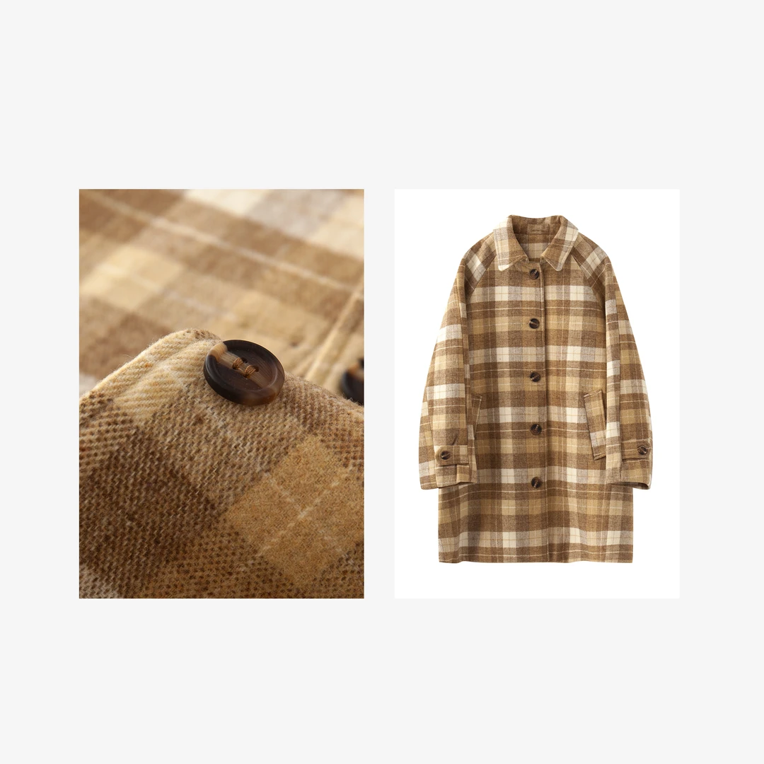 【2676】秋冬新款毛呢长款大衣