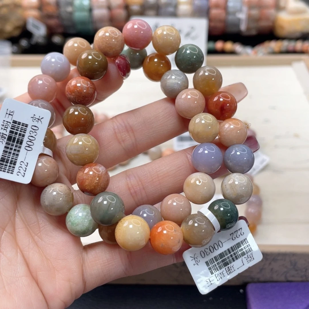 硅化珊瑚（珊瑚玉）手链未镶嵌幸**孩203