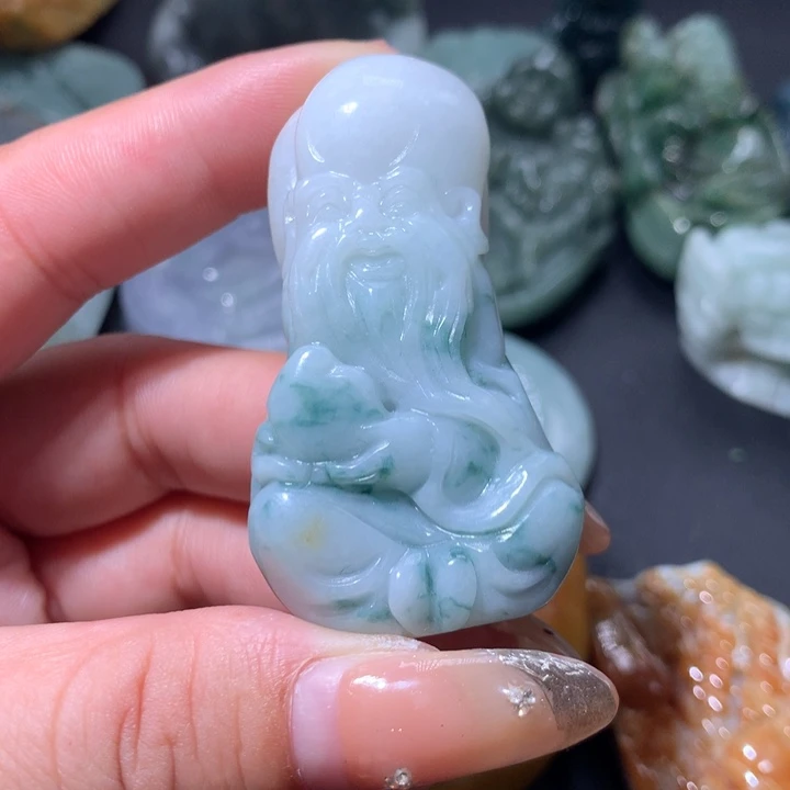 翡翠未镶嵌颈饰保真天然A货翡翠