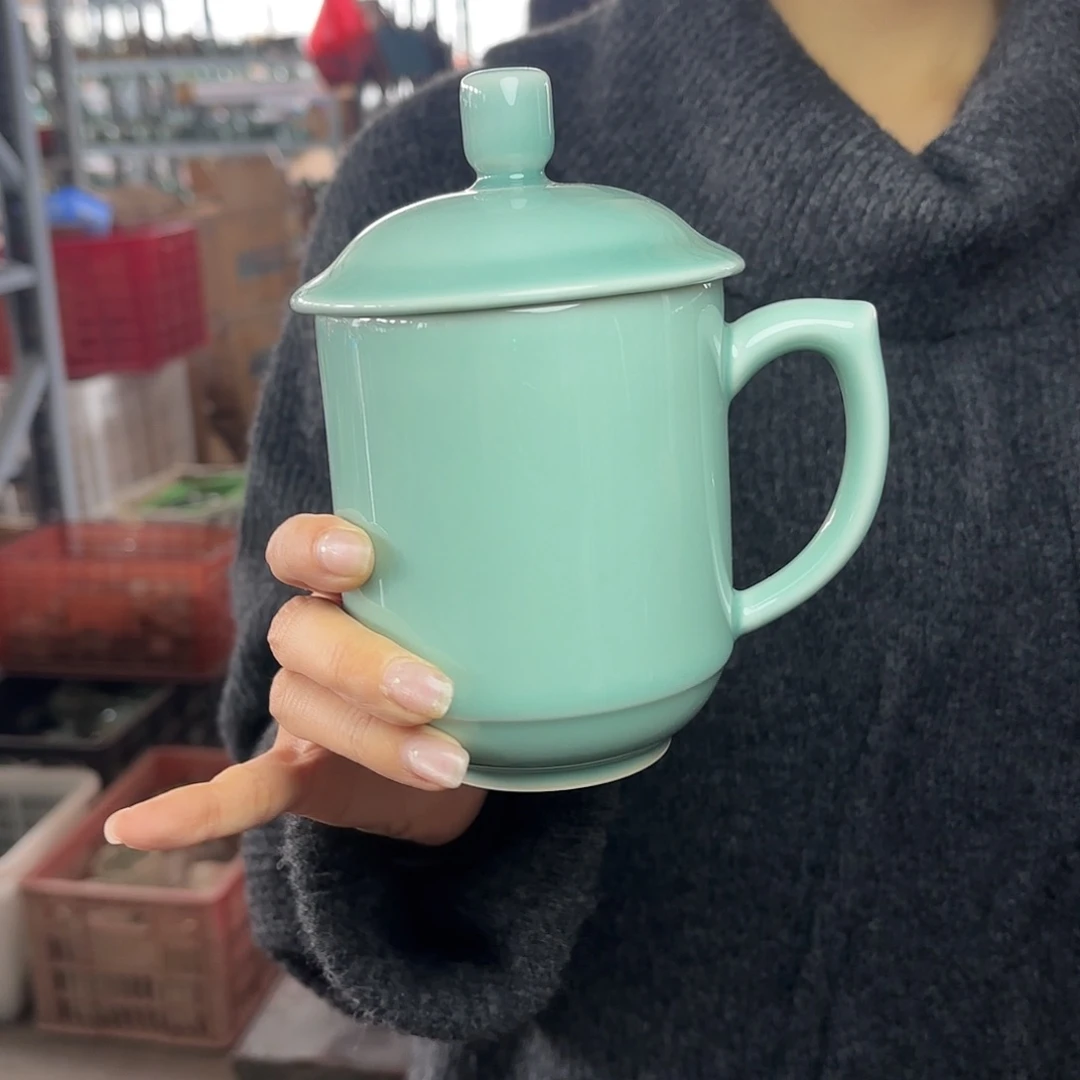 龙泉云间青瓷小米茶器