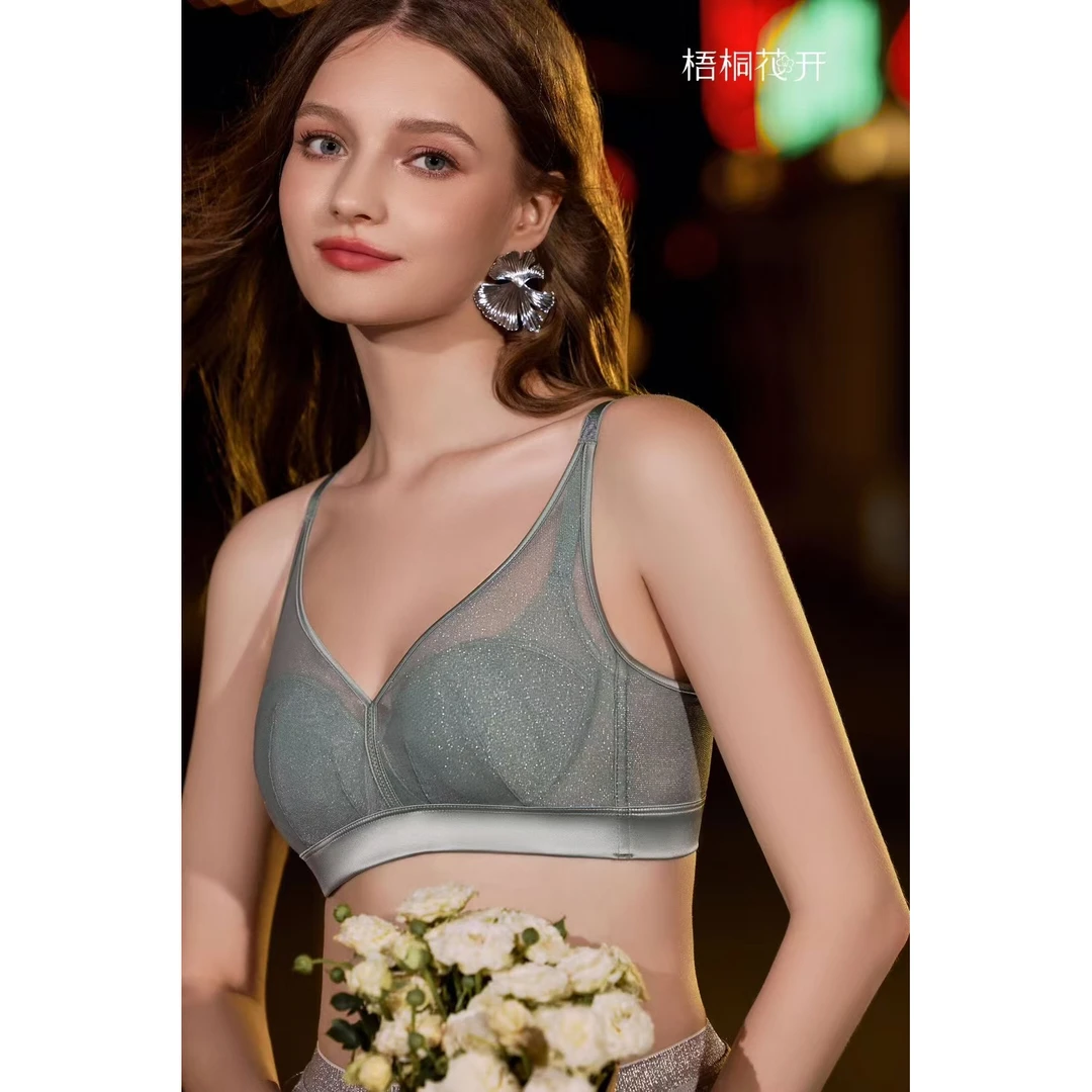 【阿亮暖心选】24634女士梧桐花开文胸兔儿杯