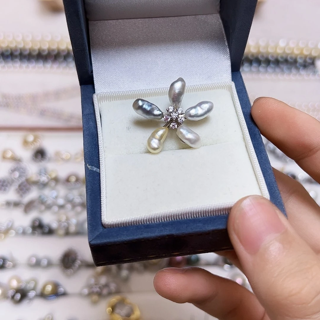 海水珍珠颈饰银S925镶嵌